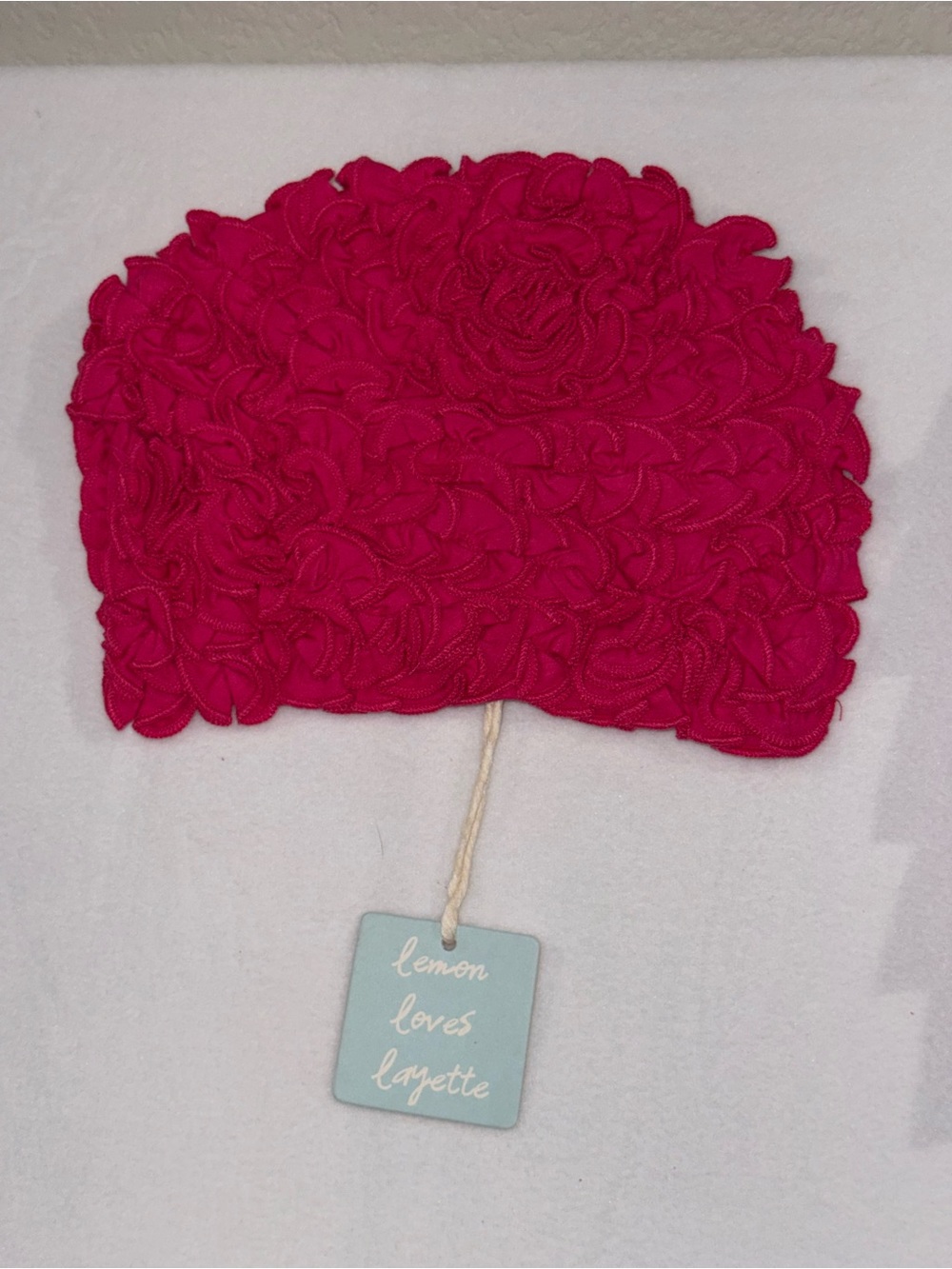 Lemon Loves Layette Pink Rosette Baby Beanie NWT 18-24 months